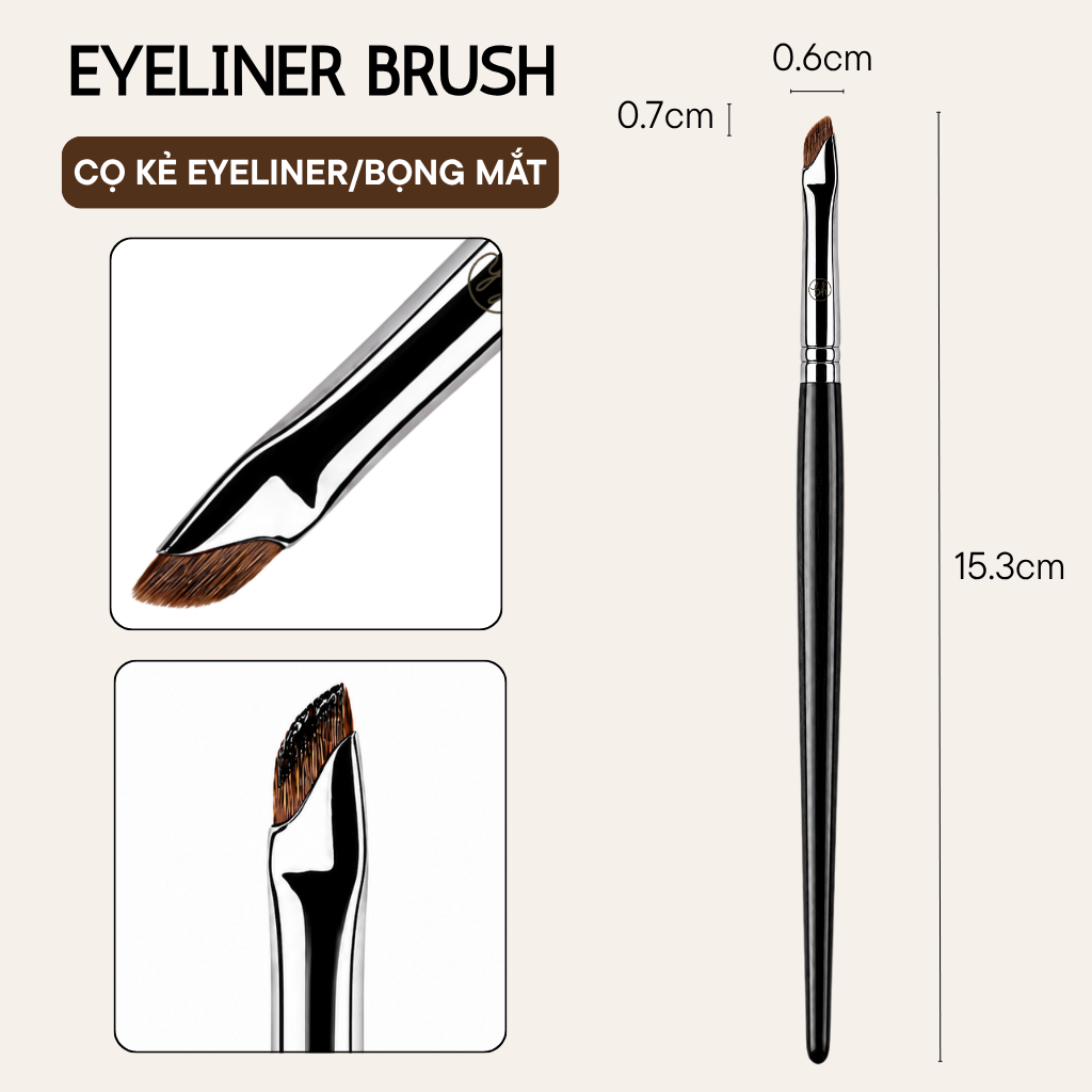 Cọ Kẻ Mắt BH Cosmetics Eyeliner Brush BH341